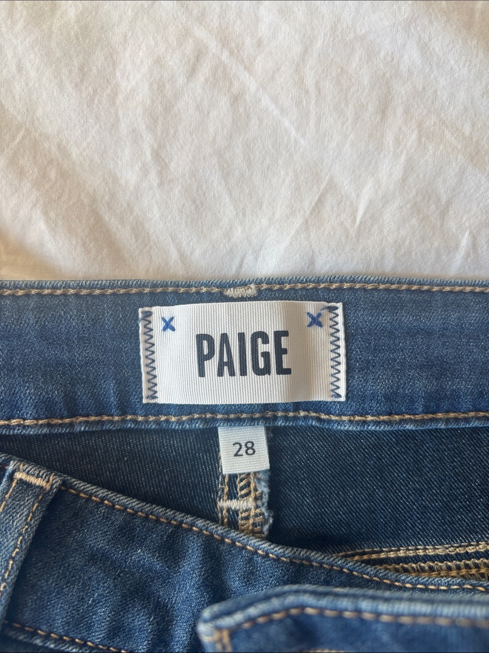 Paige Hoxton Crop Dark Wash Skinny Jeans, 28 - Picture 6 of 8